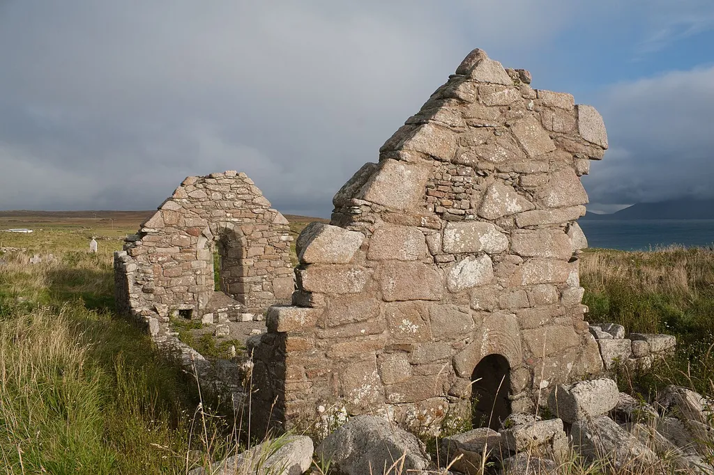 West gable of Teampall Deirbhile.