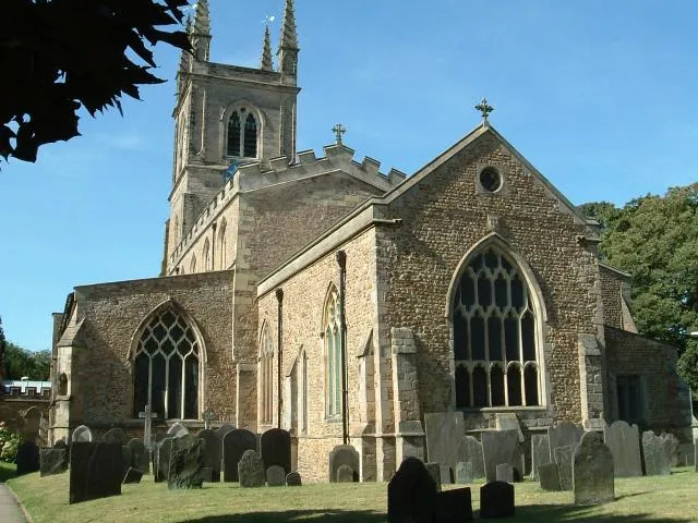 St Mary's parish church, Lutterworth, Leicestershire, seen from the east