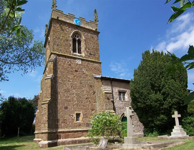 West tower of St Martin's parish church, South Willingham, Lincolnshire, seen from the south