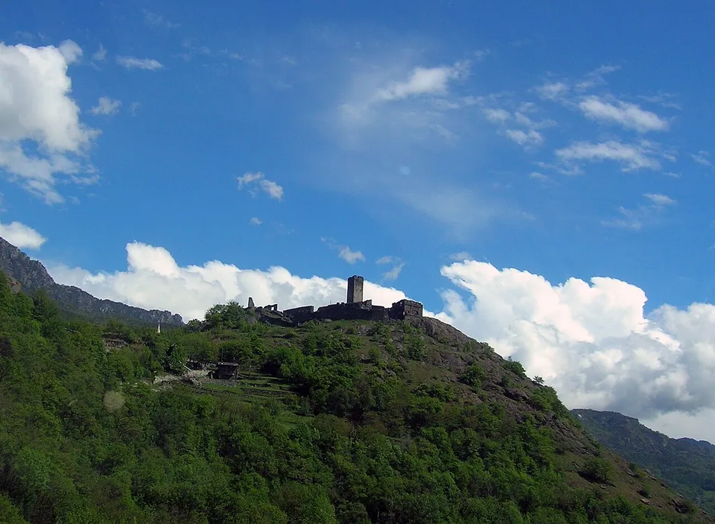 Castello di Saint-Germain, Montjovet, Valle d'Aosta, Italia.