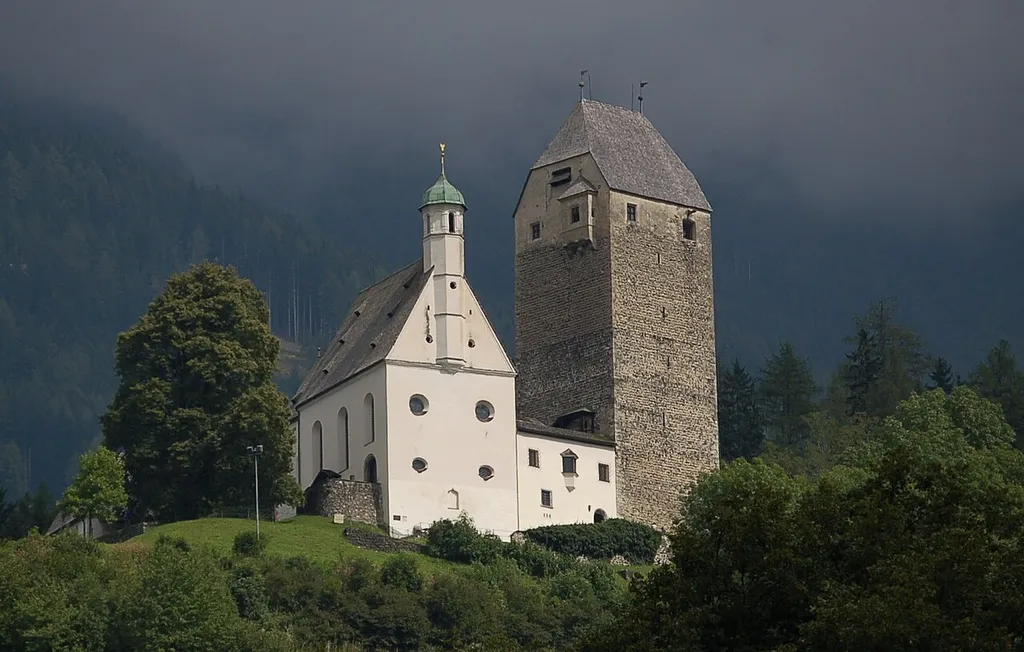 Freundsberg castle, located above Schwaz, Tyrol