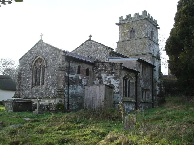 St Mary's parish church, Tarrant Hinton, Dorset, seen from the northeast