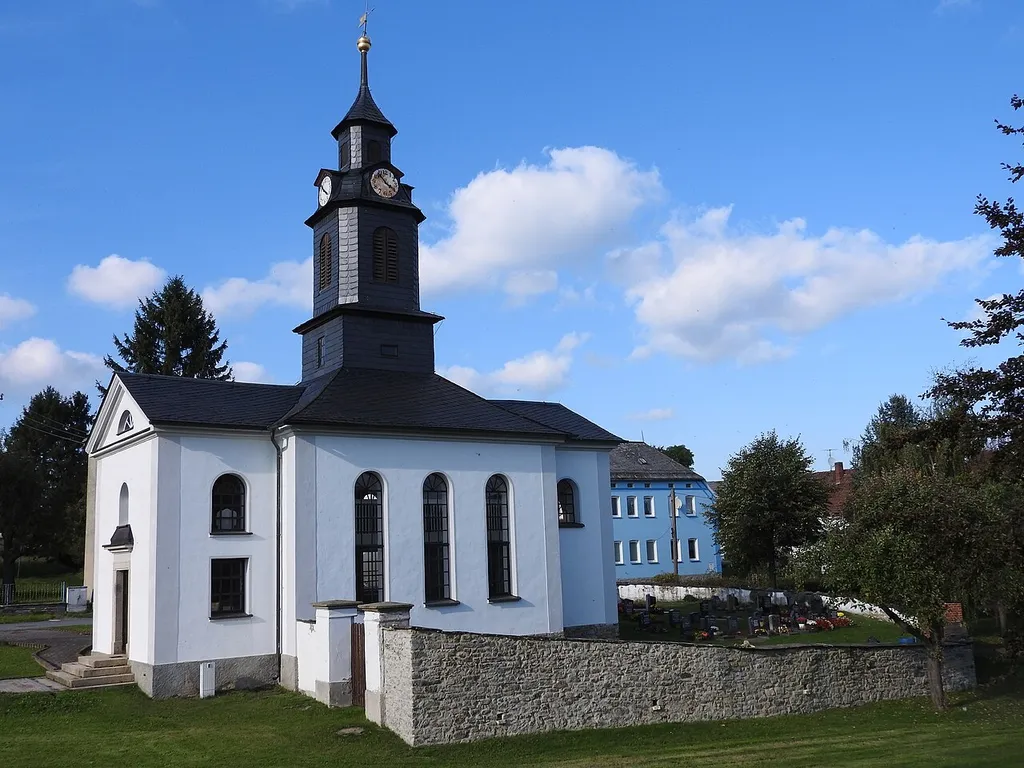 Kirche von Burkersdorf, Tegau in Thüringen