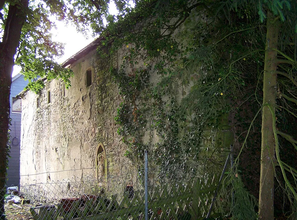 Former convent building of the late romanesque evangelic Nicholas-Church in Caldern, former monastery church of Cistercian nuns first mentioned in 1235 and monastery church from 1250 until 1527, June 2012