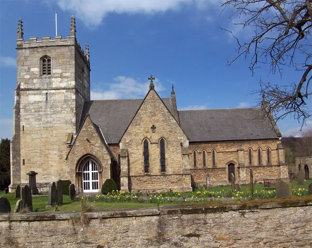 Church of St. Mary, Elloughton, East Riding of Yorkshire, England.Photo taken from Church Lane.