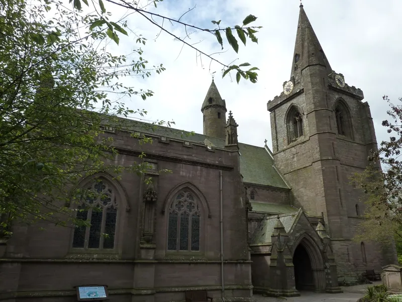 Brechin Cathedral, Brechin, Angus, Scotland - from the south
