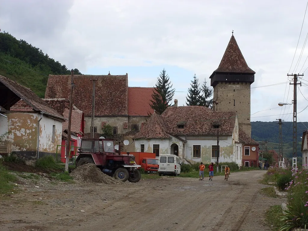 Saxon fortified church in Valchid, Transylvania, Romania