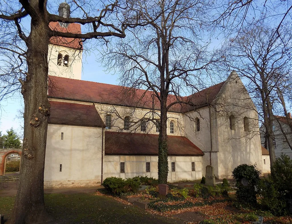 St. Thomas Church in the Neumarkt quarter of Merseburg (district: Saalekreis, Saxony-Anhalt)