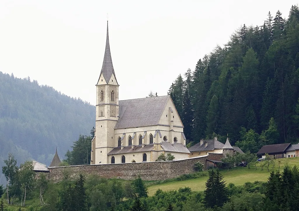 Die Wallfahrtskirche hl.Leonhard in der Salzburger Stadt Tamsweg.