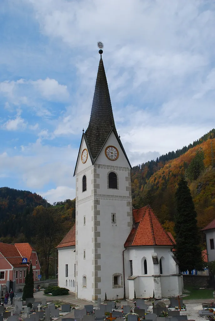 Kirche St. Maria in Brezno (Fresen), Slowenien