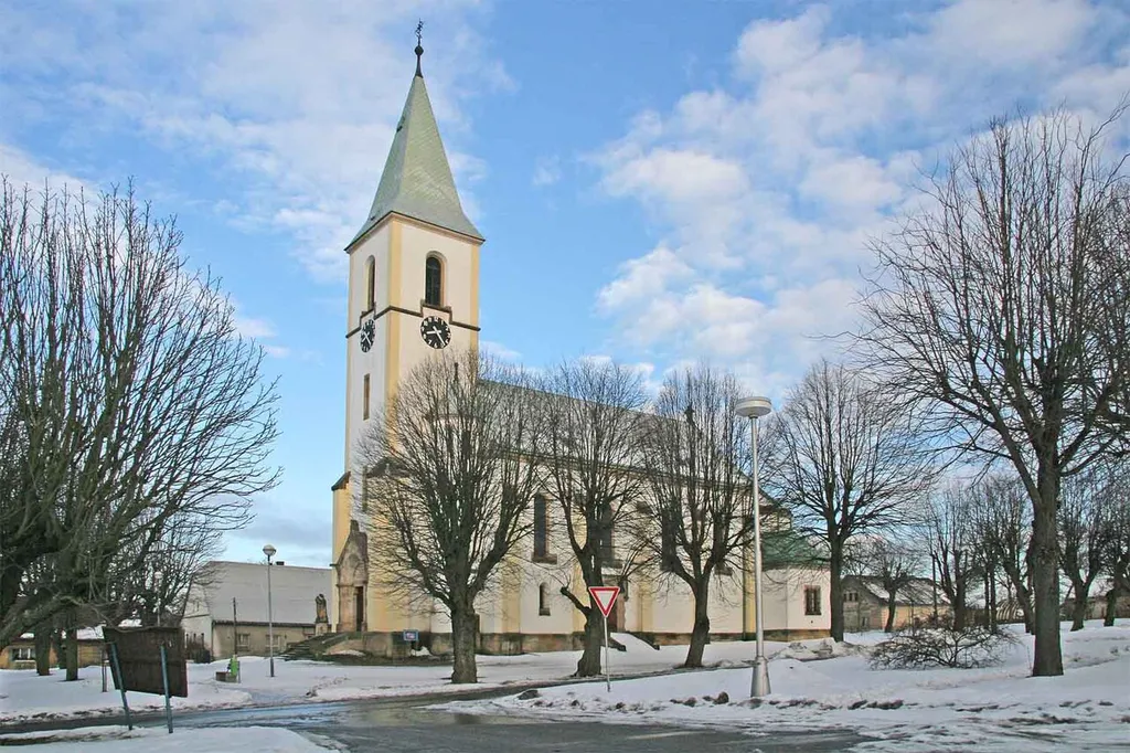 Church of St James in Stračov, Hradec Králové District, Czech Republic