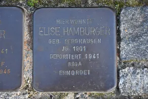 Stolperstein dedicated to Elise Hamburger