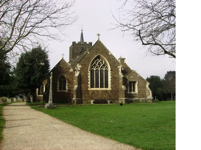 St Swithun's Church. The church is right next to our school and the church is really old. This picture was taken on a geography field trip discovering land use with St Swithun's V.C. Lower School. This land is used to pray to Christ and God so this means it is religious.