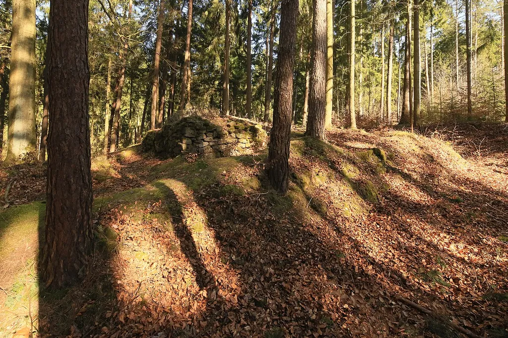 Blick auf das Hauptgebäude des Herrensitzes