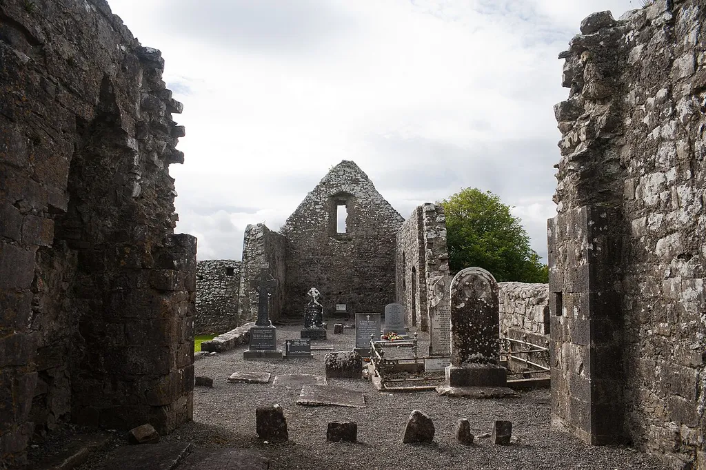 Nave of the Abbey of St. Mary de Portu Patrum, looking west.