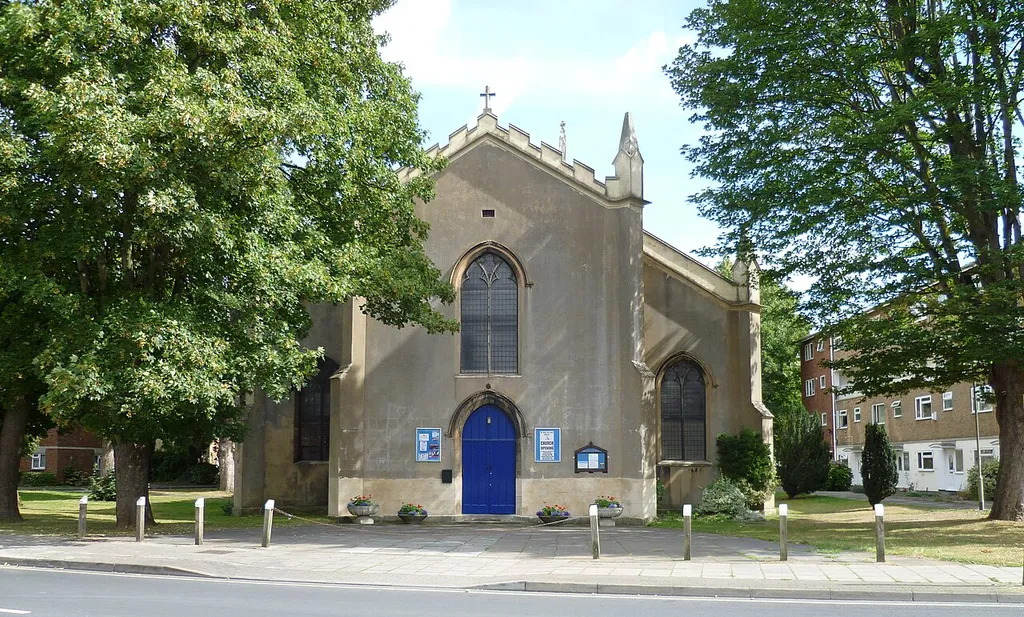 St Mary de Lode church Gloucester from the west.