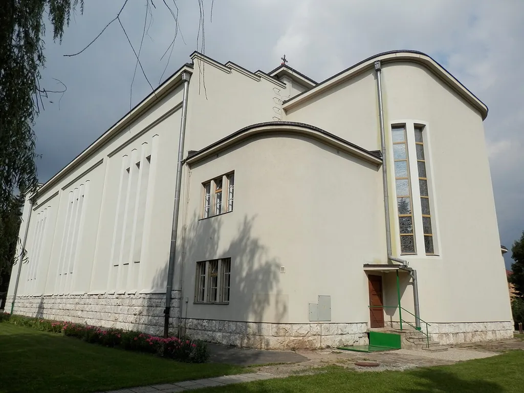 Konkatedrála Sedembolestnej Panny Márie, mesto Poprad.Región Spiš.