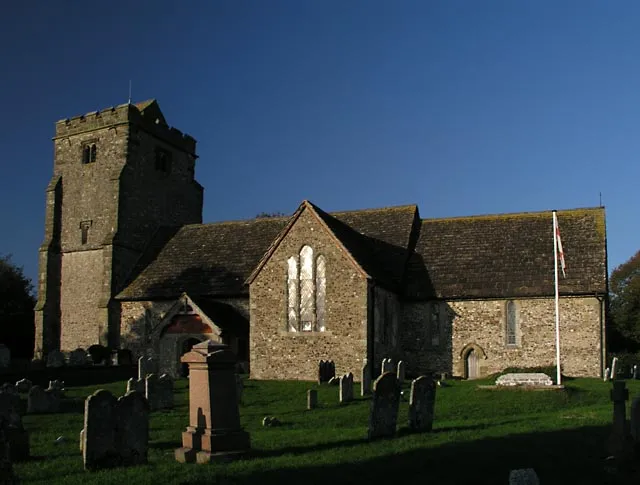 St Mary's parish church, Thakeham, West Sussex, seen from the southwest