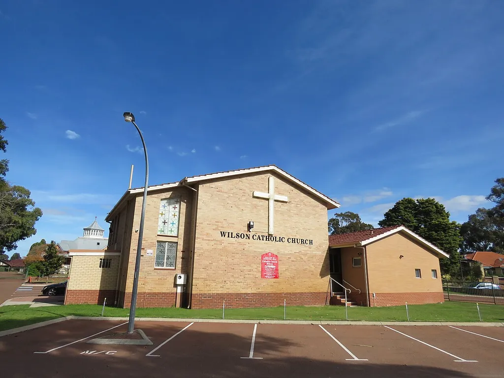 The heritage listed (inherit # 13043) Our Lady of Perpetual Help Church, Wilson, Western Australia.