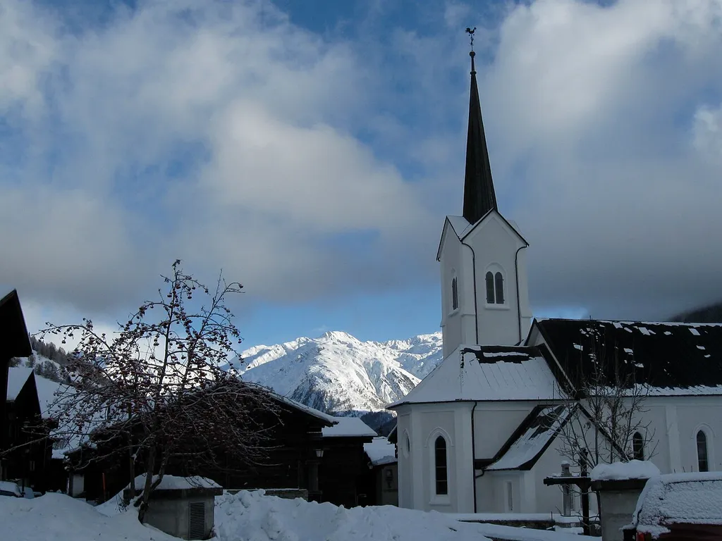 Church of the former municipality of Ulrichen, now part of Obergoms, Valais, Switzerland