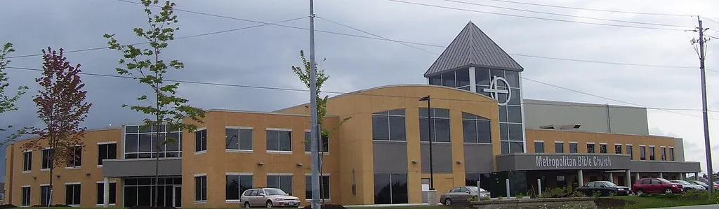 A picture of the new Metropolitan Bible Church building.