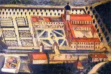 Kloster Bonnevaux bei Vienne, Gemälde 1750