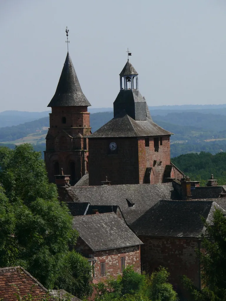 Saint-Peter's church of Collonges-la-Rouge (Corrèze, Limousin, France).