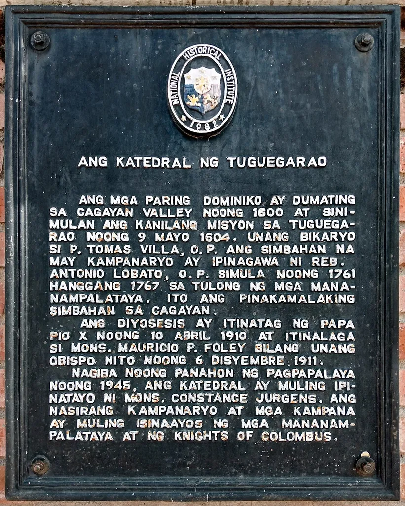 The Cathedral of Tuguegarao historical marker