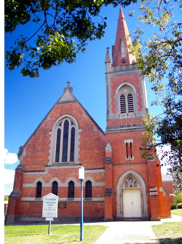 St Andrew's Church is an Gothic Revival style building which was built in 1869. The spire on the tower was built in 1915.