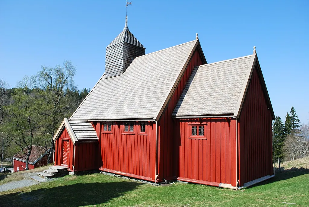 Lo kirke på Trøndelag Folkemuseum ved Sverresborg i Trondheim.