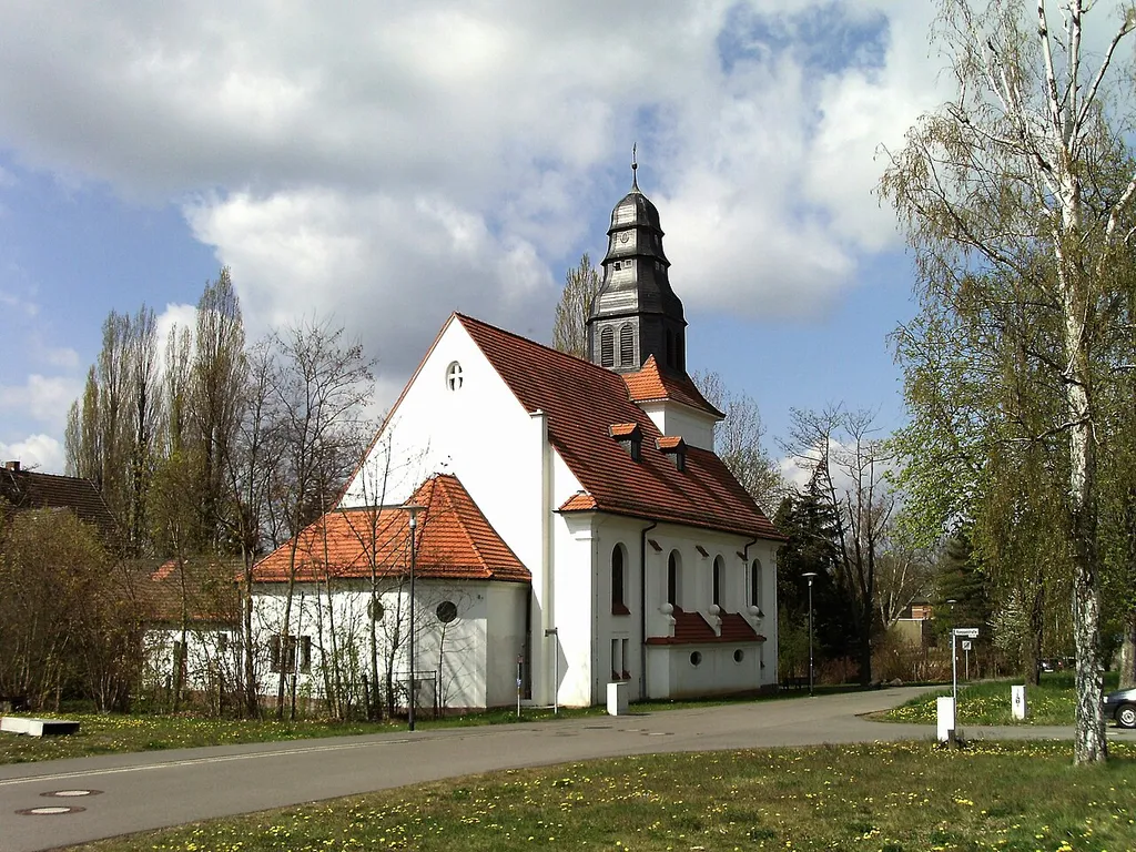 Altscherbitz Church (Schkeuditz, Nordsachsen district, Saxony) from the north-east