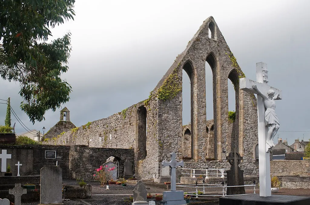 South-east view of the friary.