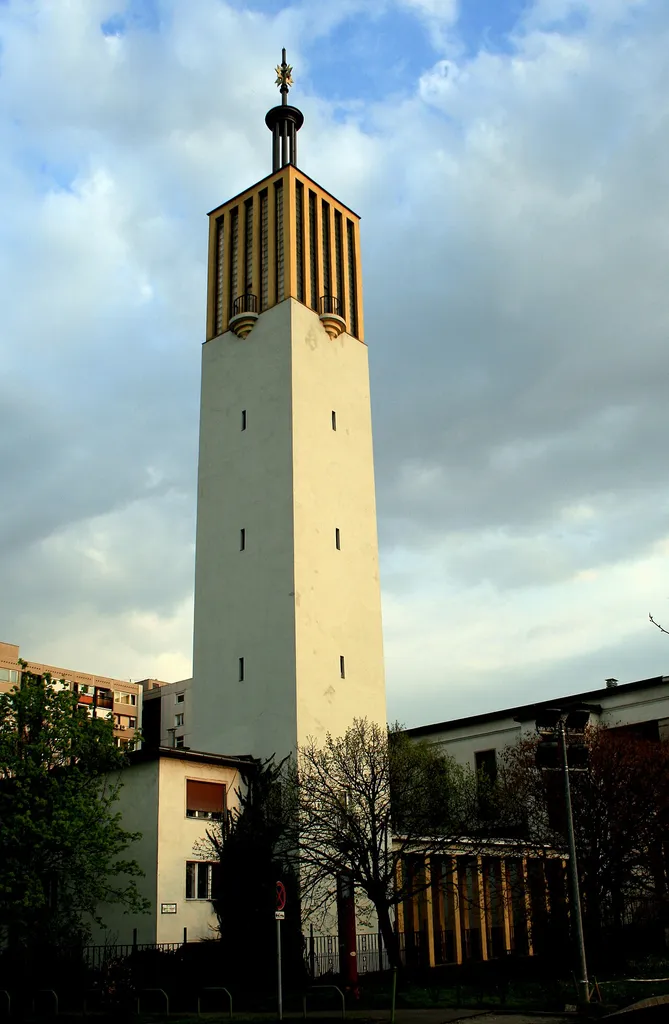 Modern church in Budapest, Hungary