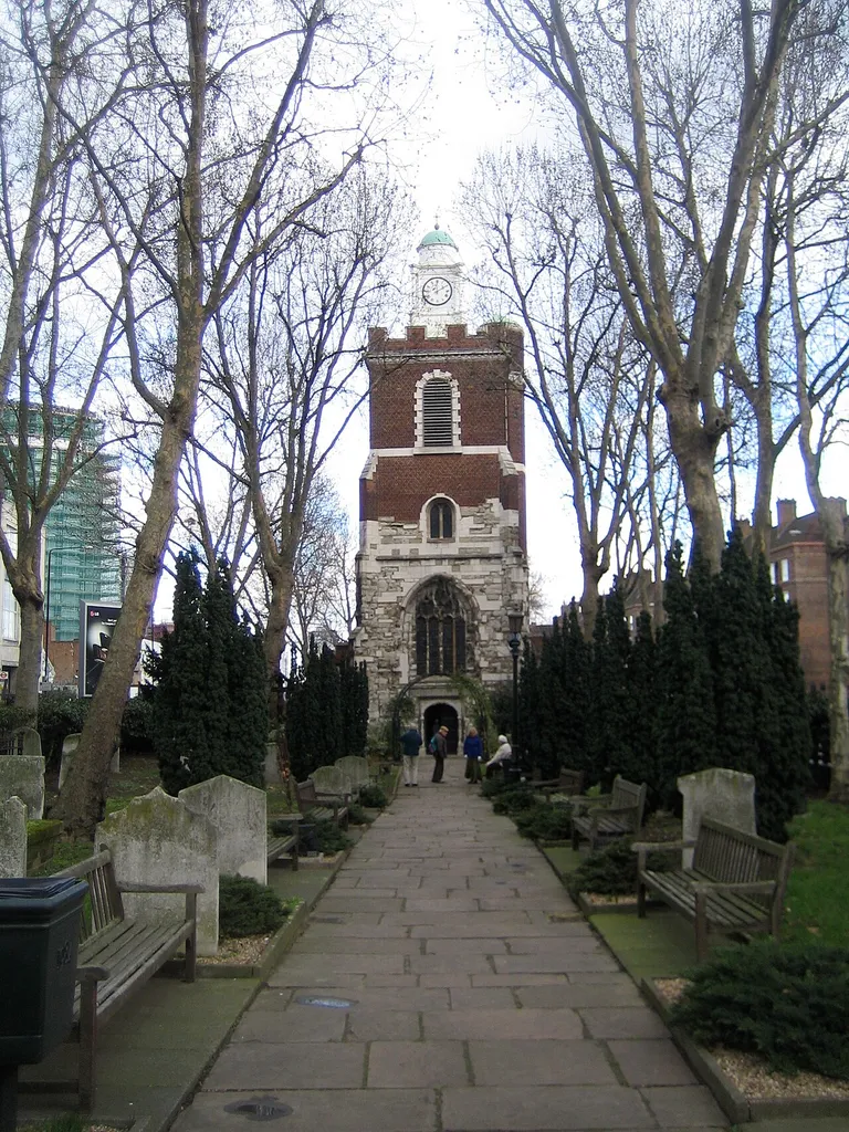 Parish church of St Mary with Holy Trinity, Bow Road, London E3, seen from west-southwest