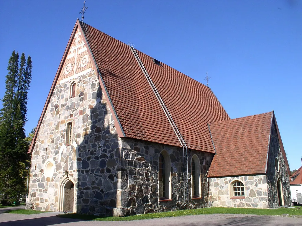 Sääksmäki church in Valkeakoski, Finland.
