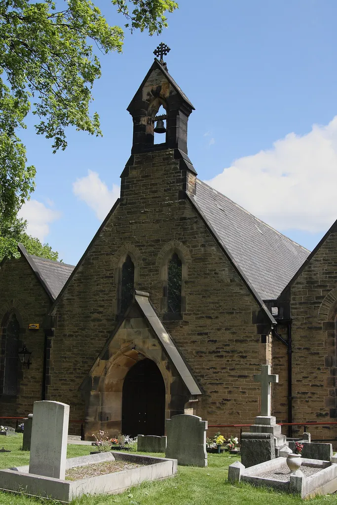Christ Church, Sheffield Road, Stonegravels, Chesterfield, Derbyshire, seen from the southwest