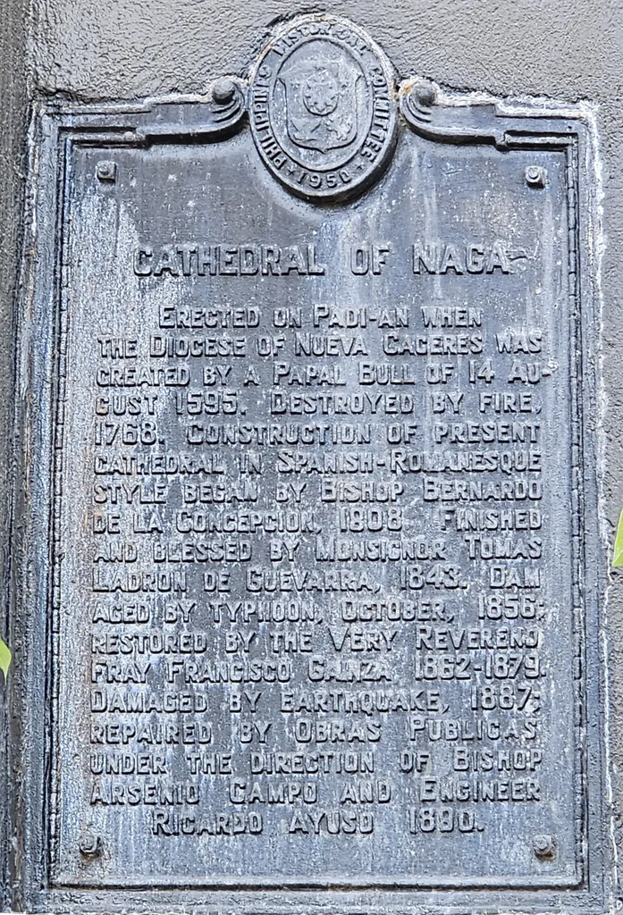 Cathedral of Naga historical marker