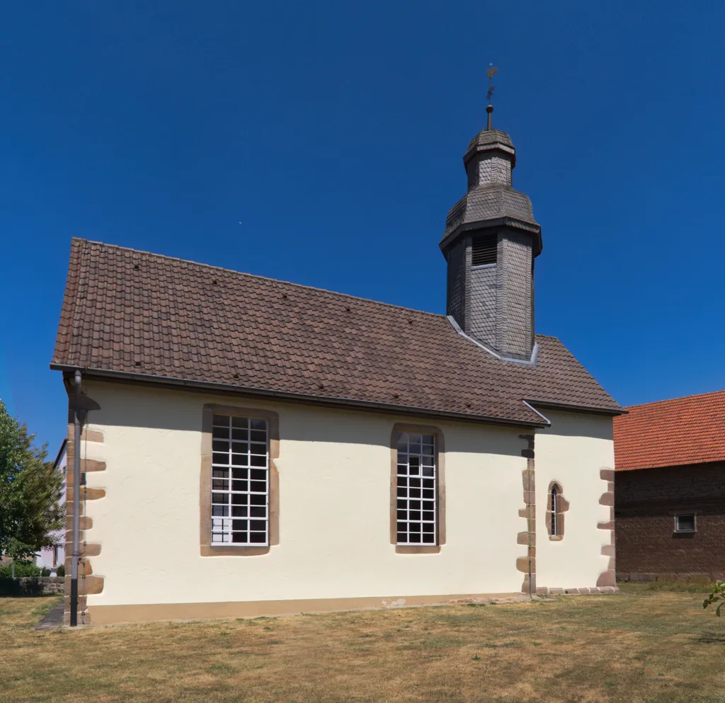 Protestant Church in Schlotzau, Burghaun, Hesse, Germany