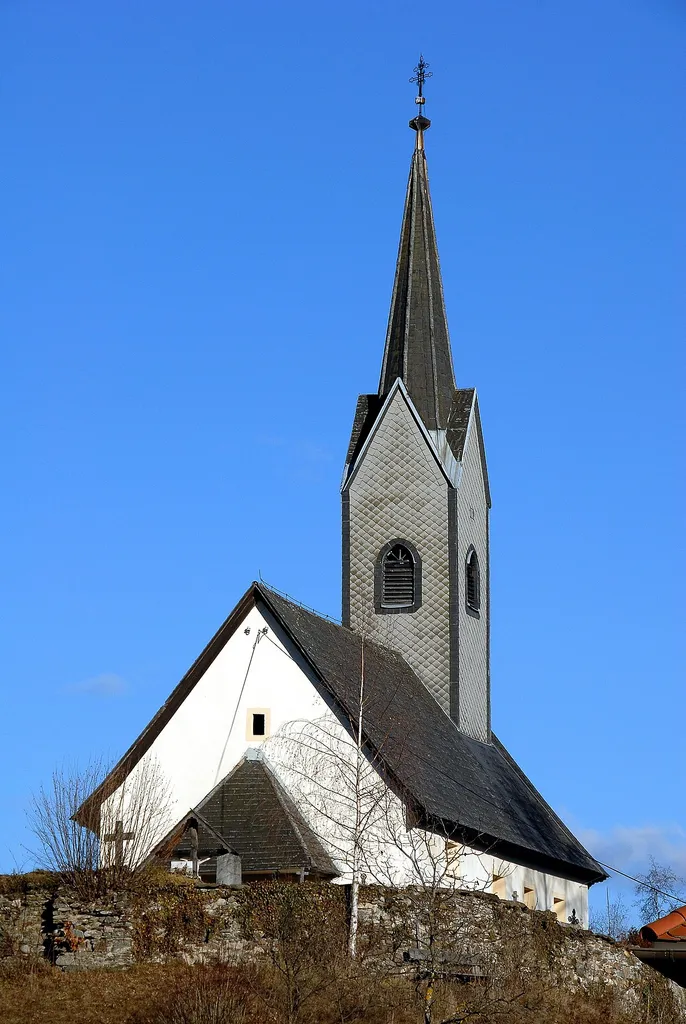 Parish church Saint Nicholas at Saint Nikolai, municipality Feldkirchen in Kärnten, district Feldkirchen, Carinthia, Austria, EU