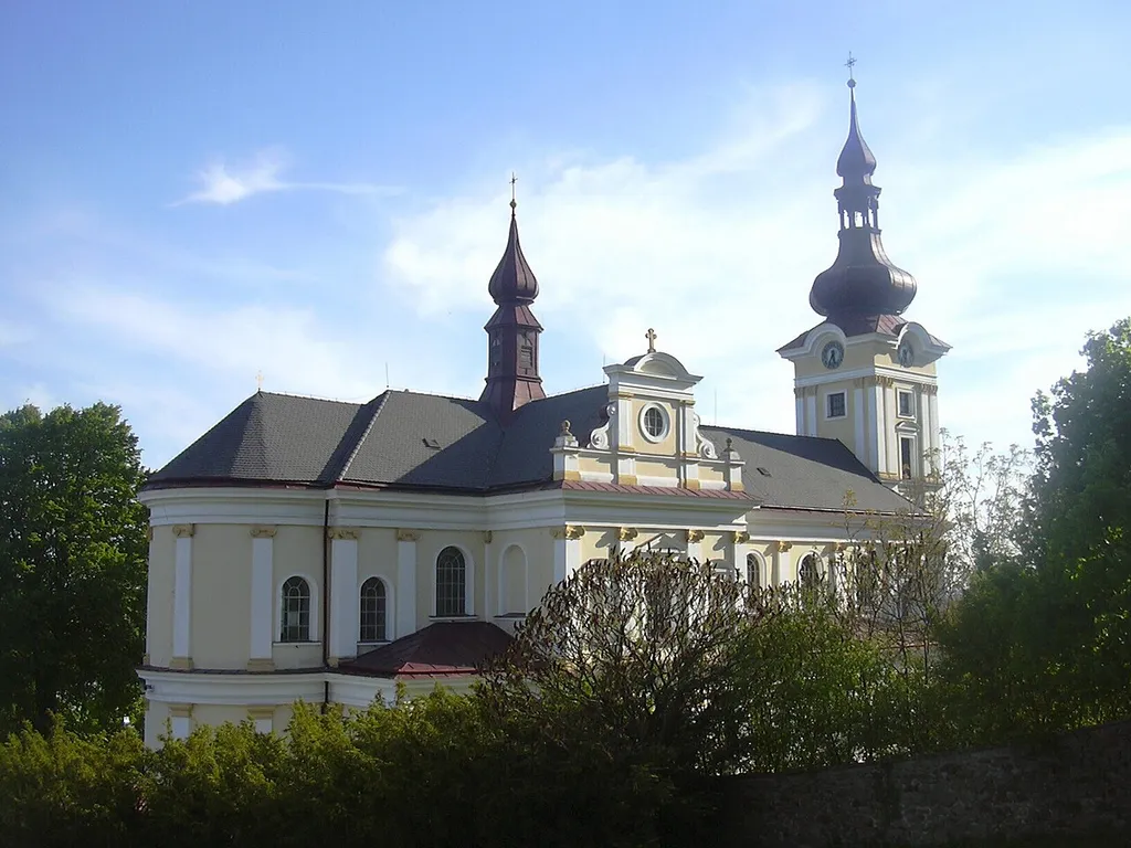 Pustiměř - kostel svatého Benedikta (Vyškov District, Czech Republic)