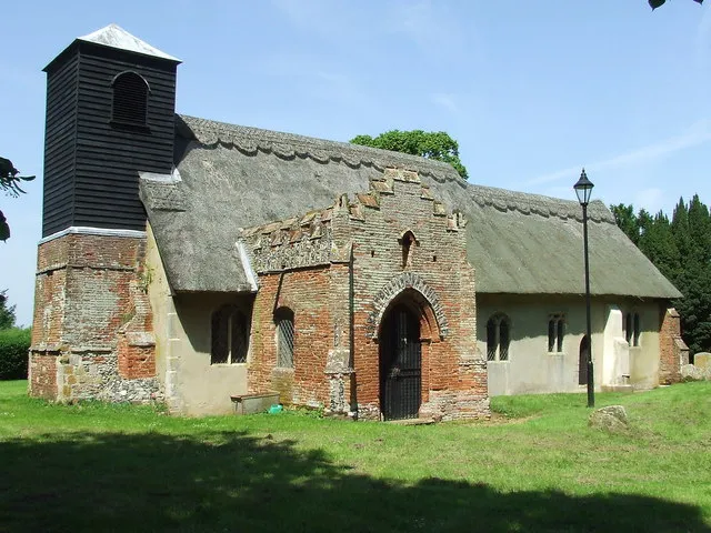 All Saints' parish church, Ixworth Thorpe, Suffolk, seen from the south