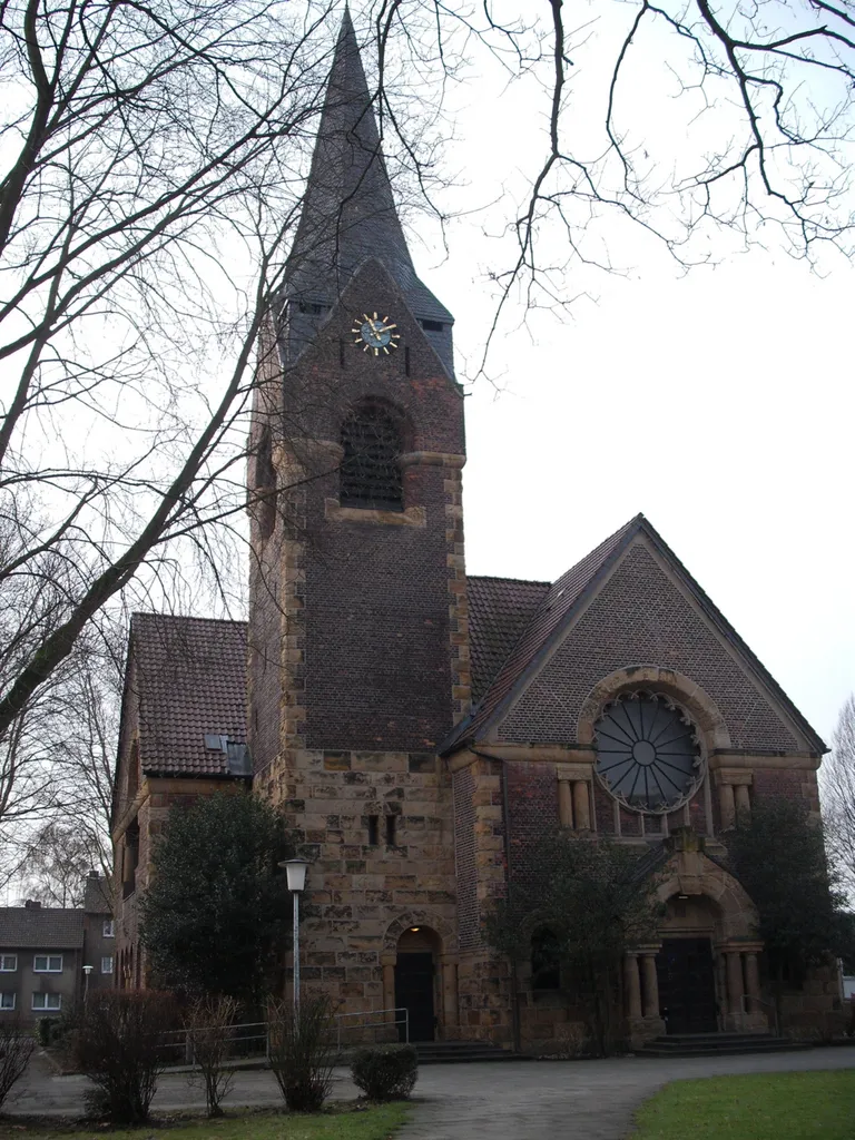 protestant Christus church at Oberhausen-Sterkrade