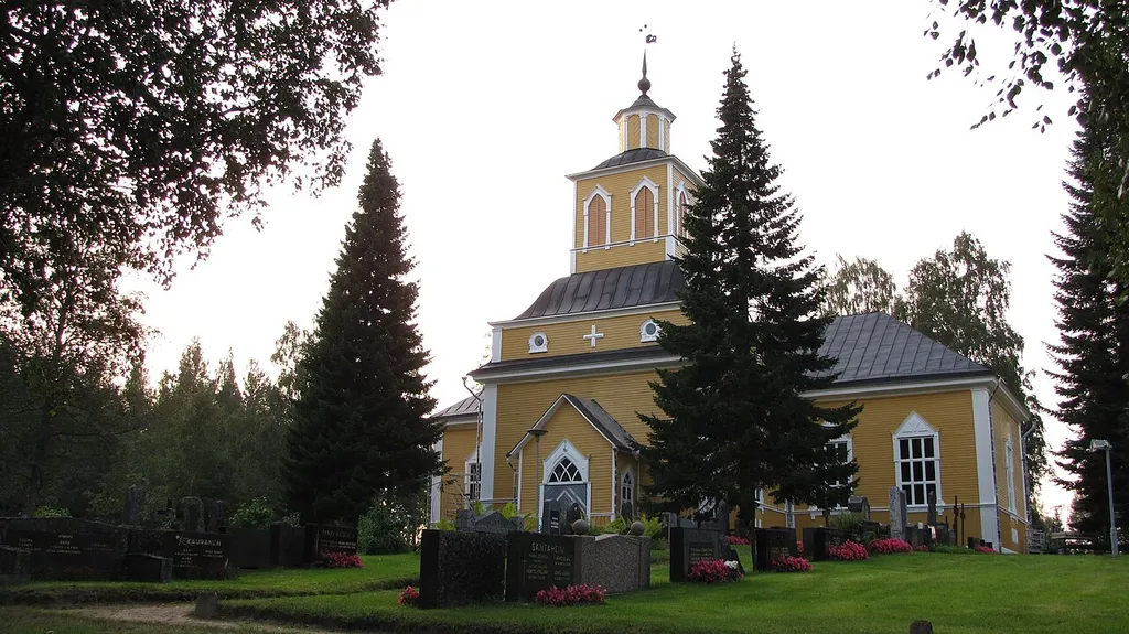 Karijoki church in Karijoki, Finland.