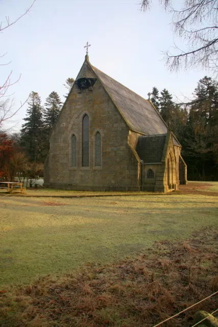 St. Drostan's Episcopal Church, Tarfside Built in 1879 by Lord Forbes in memory of his brother Alexander Penrose Forbes who was Bishop of Brechin.