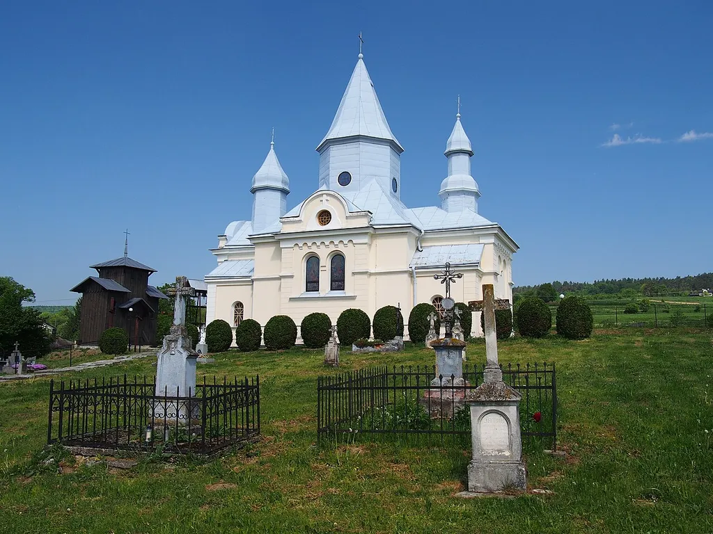 Wapowce - pierwotnie cerkiew greckokatolicka, obecnie kościół rzymskokatolicki pw. św. Mikołaja, 1876