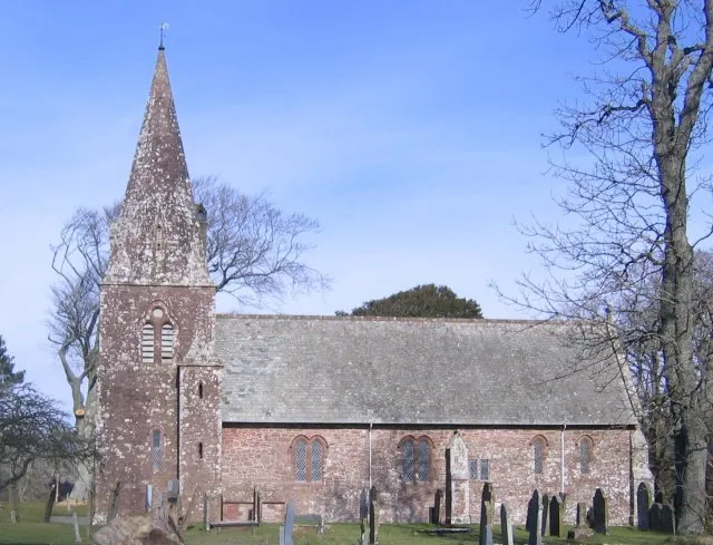 Parish church at Ponsonby, Cumbria, seen from the south