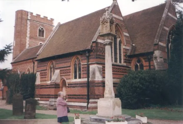 Parish church of Chalfont St Peter, Buckinghamshire, seen from the southeast. In 1708 the medieval church was destroyed by the Tower falling into the nave. A replacement was built in 1726. In 1853–54 it was enlarged and Gothicised to designs by GE Street.