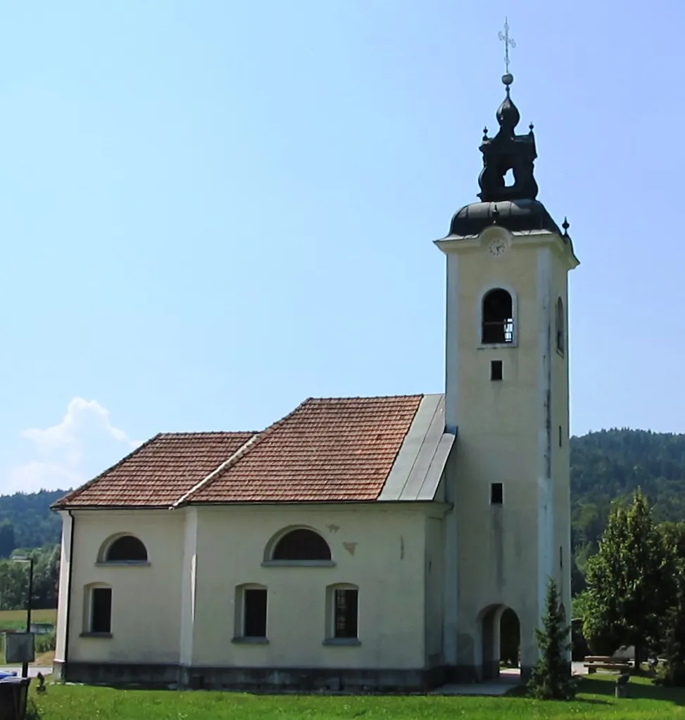 The Church of John the Baptist in Gabrje, Municipality of Dobrova–Polhov Gradec, Slovenia