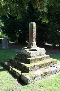 Medieval Cross in St Edith's Churchyard, South of Church