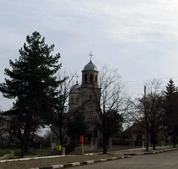 Brenitsa (Pleven Province) village center, 180˚ panorama